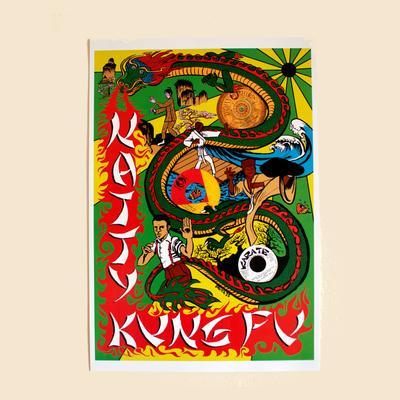 Poster A3  Natty Kung Fu. Bajada digital en papel ilustración de 300 gr.